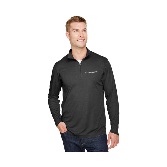 1/4 Zip - Dri Fit - Black Heather