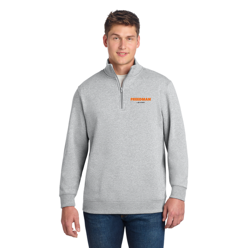 1/4-Zip Sweatshirt - ST253 - Freedman - Full Color Logo