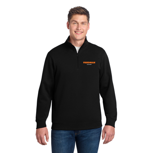 1/4-Zip Sweatshirt - ST253 - Freedman - Full Color Logo