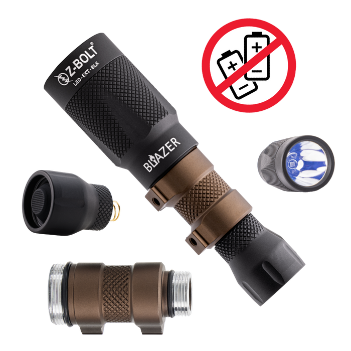 BLACK & FDE / Clicky Style Button / NO Batteries (-$15)