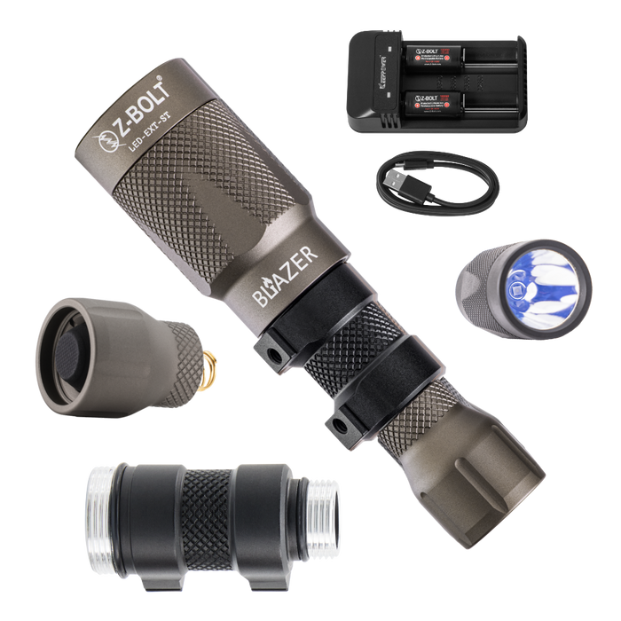 SF Tan (GREY) & BLACK / Clicky Style Button / Batteries INCLUDED