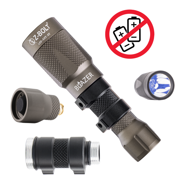 SF Tan (GREY) & BLACK / Clicky Style Button / NO Batteries (-$15)