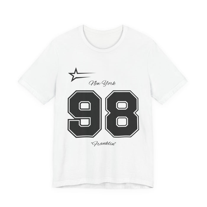 1998 Varsity Number Tee — '98 New York Franklin Athletic Shirt
