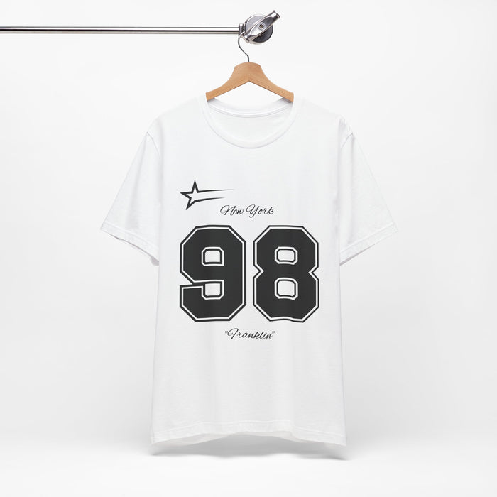 1998 Varsity Number Tee — '98 New York Franklin Athletic Shirt