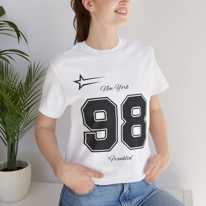 1998 Varsity Number Tee — '98 New York Franklin Athletic Shirt