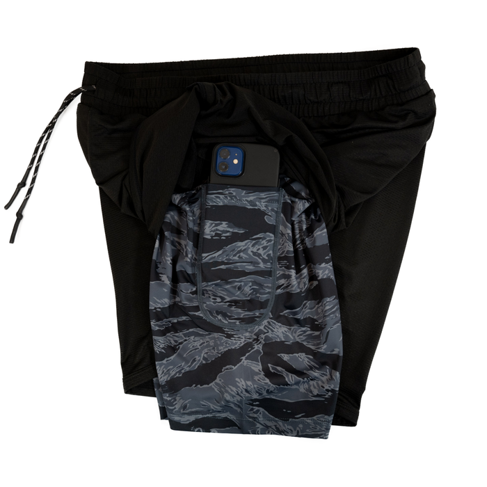 S / Tiger Stripe Black / 5 inch inseam