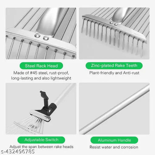 Adjustable Garden Leaf Rake