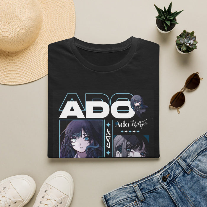 Ado Anime Graphic T‑Shirt — Ado Hysteria Retro Collage Tee
