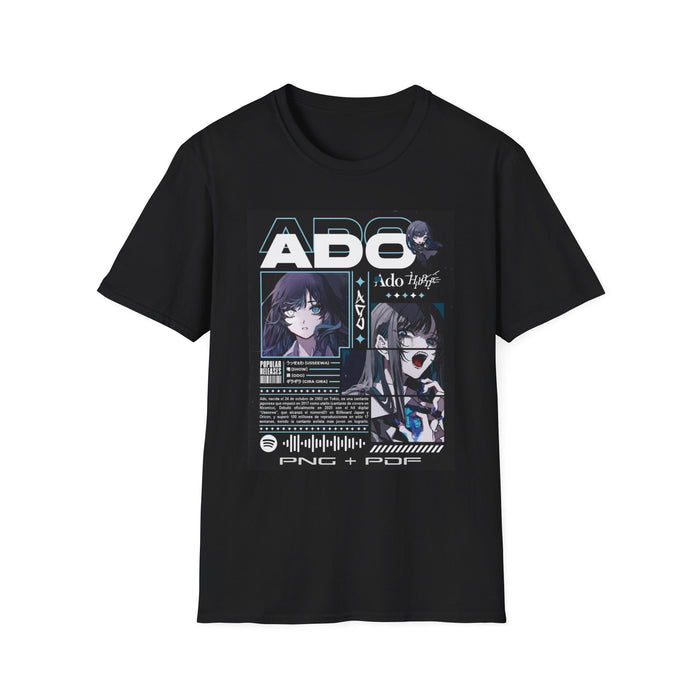 Ado Anime Graphic T‑Shirt — Ado Hysteria Retro Collage Tee