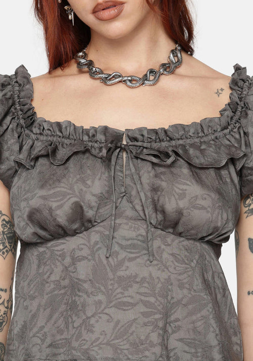 Ailsa Jacquard Milkmaid Top