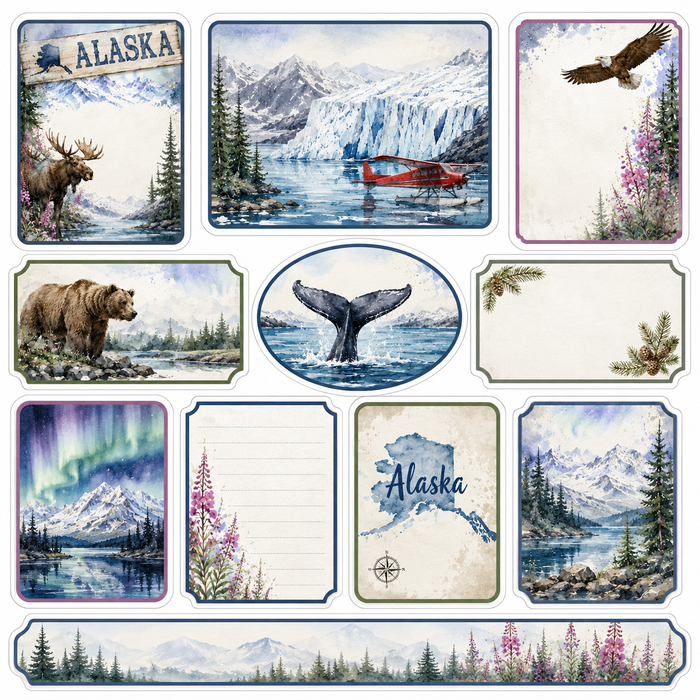Alaska Winter Scrapbook Kit