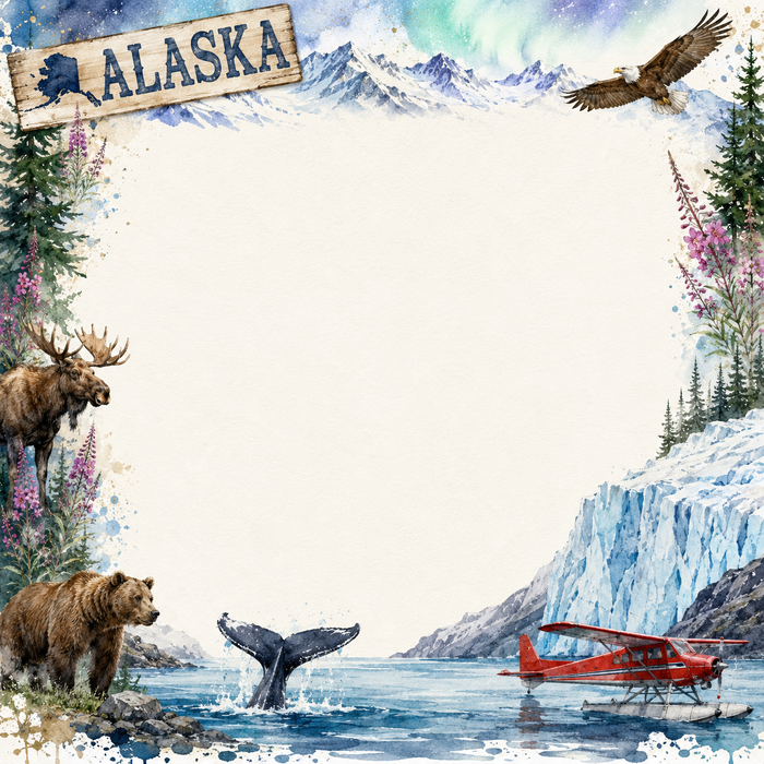 Alaska Winter Scrapbook Kit
