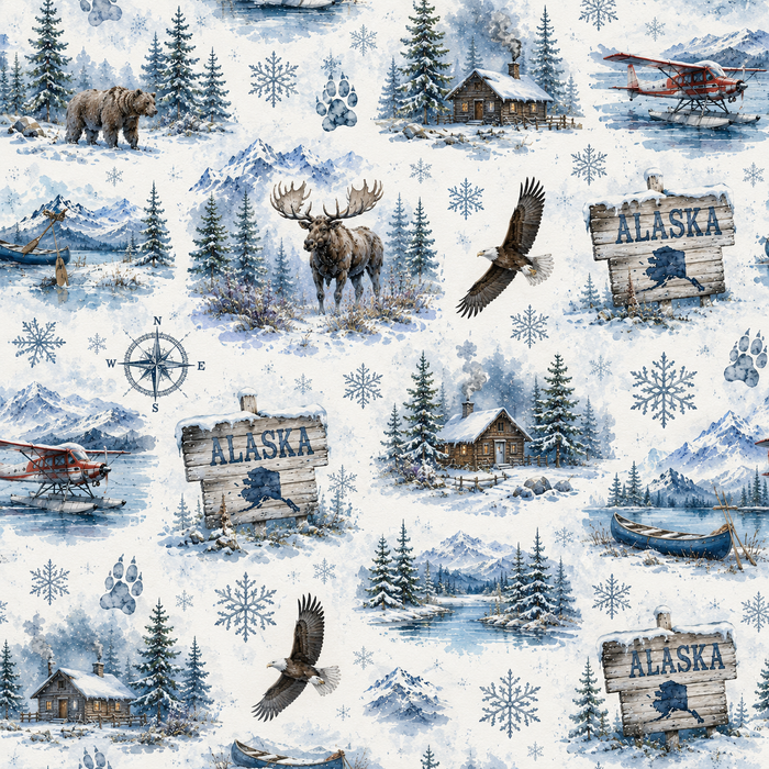 Alaska Winter Scrapbook Kit