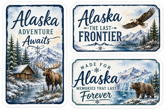 Alaska Winter Scrapbook Kit
