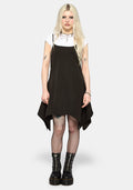 Alecto Pinstripe Handkerchief Hem Mini Dress US 2