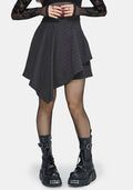 Allie Stripe Hanky Hem Mini Skirt