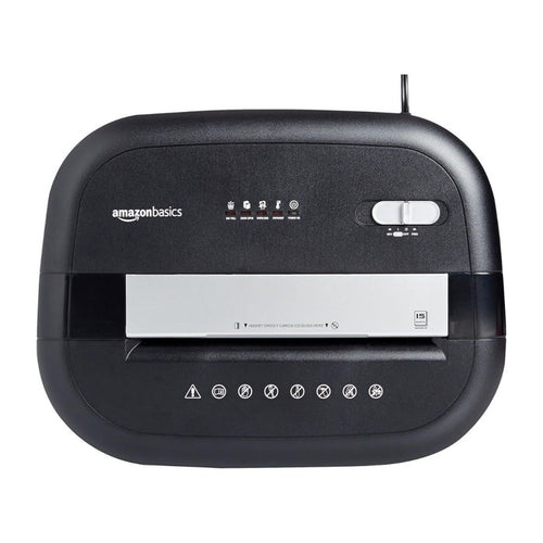 AmazonBasics 15-Sheet Cross-Cut Shredder - Paper, CD & Card