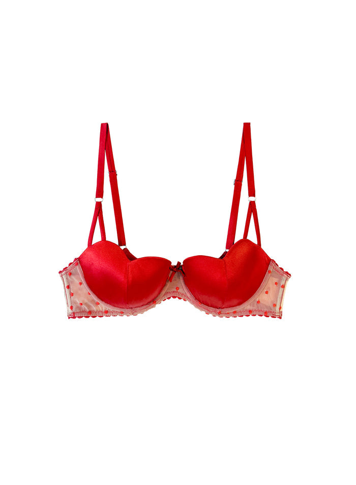 Amour Balconette Bra-rouge-Fleur du Mal-flat