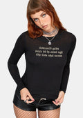 Ancient Long Sleeve Burnout Graphic T-Shirt