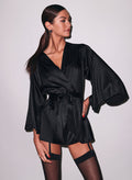 Angel Sleeve Robe-black-Fleur du Mal
