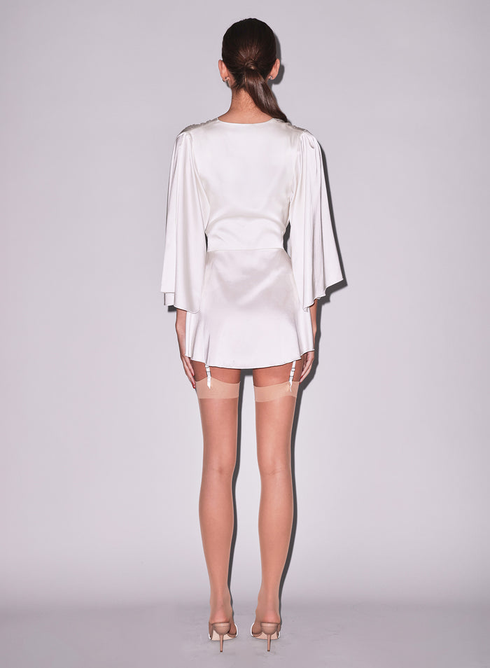 Angel Sleeve Robe-ivory
