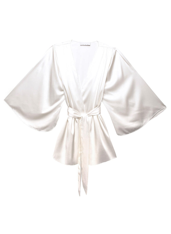 Angel Sleeve Robe-ivory