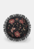 Angela Folk Embroidered Round Cushion