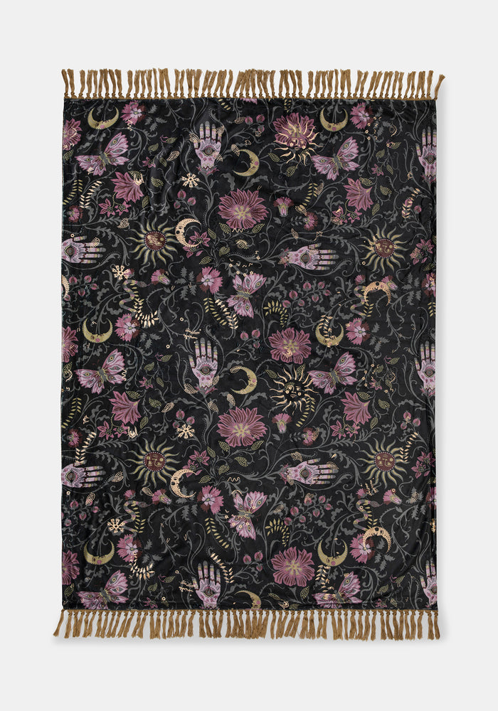 Angela Folk Embroidered Throw