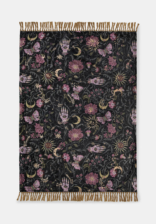 Angela Folk Embroidered Throw