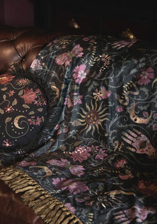 Angela Folk Embroidered Throw