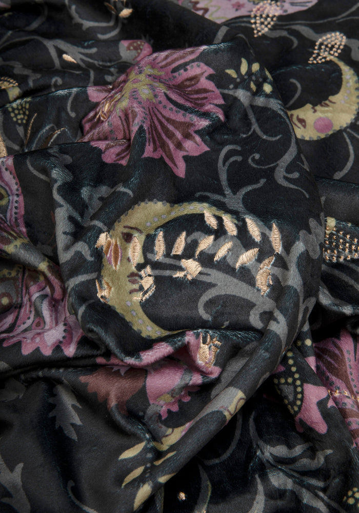 Angela Folk Embroidered Throw
