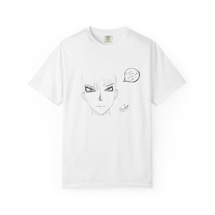Anime Sketch Face T-Shirt — Minimal Manga Illustration Tee