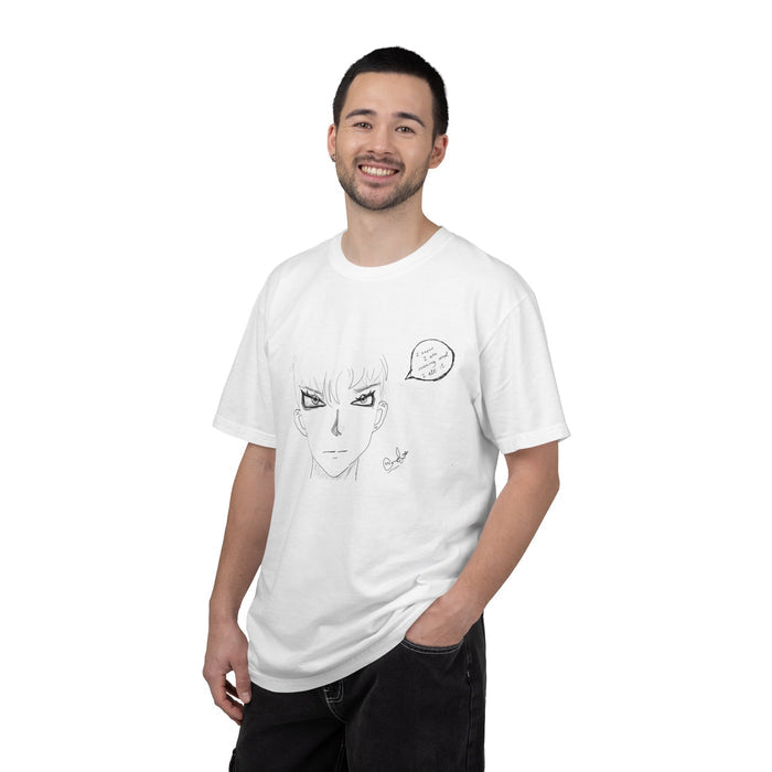 Anime Sketch Face T-Shirt — Minimal Manga Illustration Tee