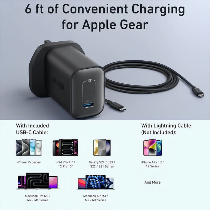 Anker B2679K11  Charger with USB-C Cable 100W - Black