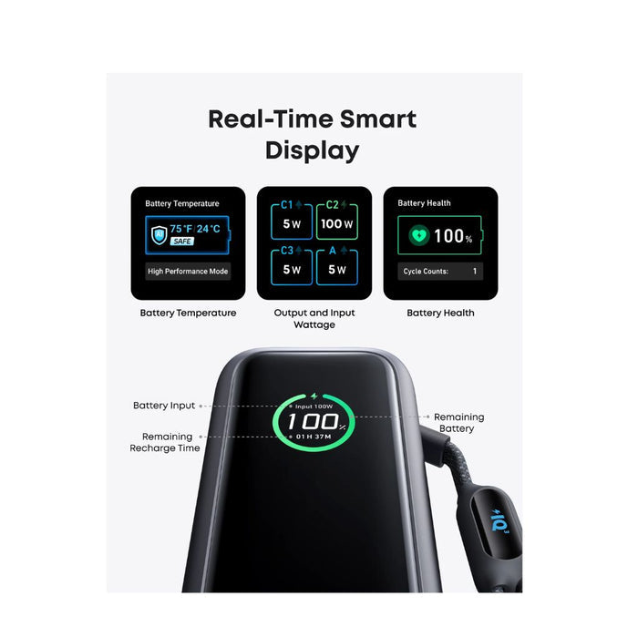 Anker Laptop Power Bank 25,000mAh, 165W - Black