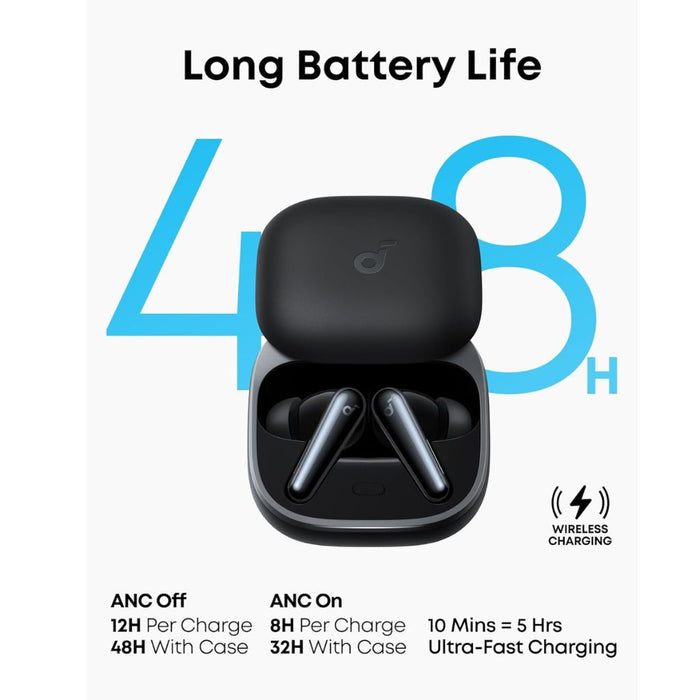 Anker soundcore Liberty 5 Noise-Cancelling Earbuds - Black
