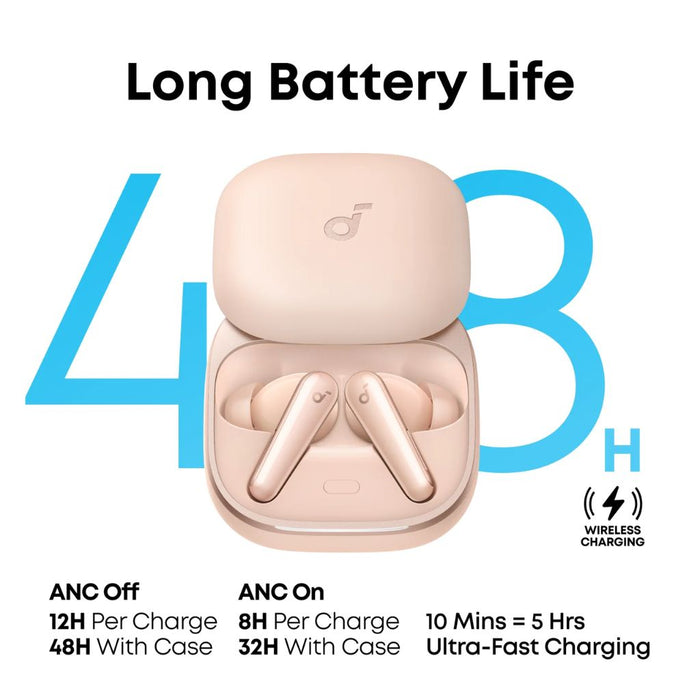 Anker soundcore Liberty 5 Noise-Cancelling Earbuds - Pink