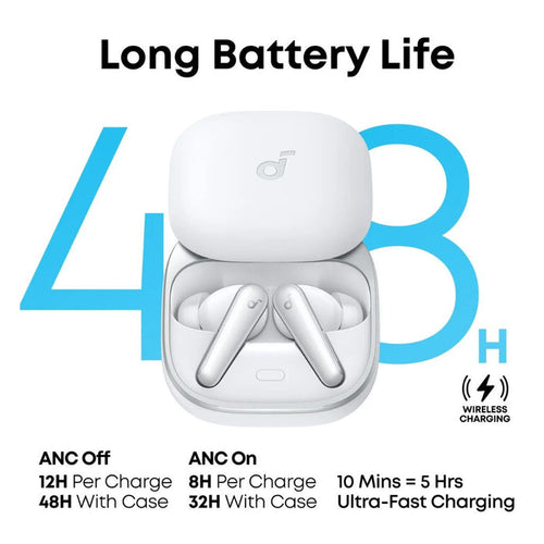 Anker soundcore Liberty 5 Noise-Cancelling Earbuds - White