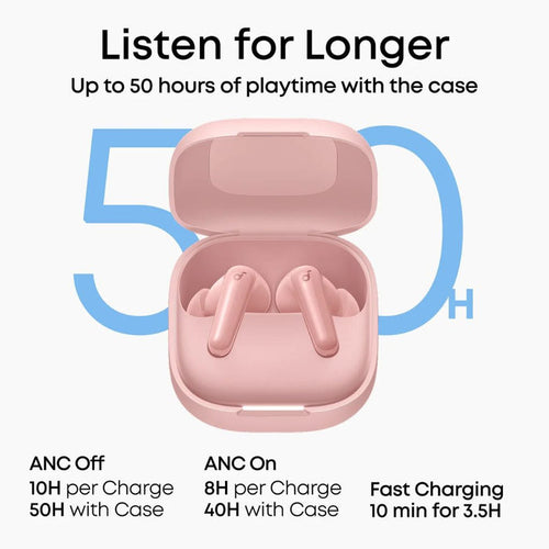 Anker Soundcore R60i NC Wireless Earbuds - Pink