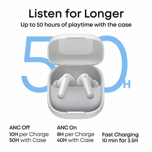 Anker Soundcore R60i NC Wireless Earbuds - White