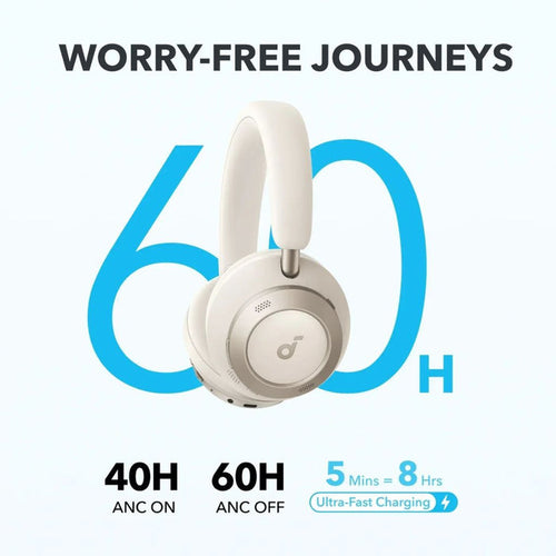 Anker soundcore Space One Pro FlexiCurve Over-Ear Headphone - White