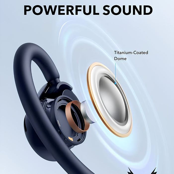 Anker soundcore V20i Adjustable Ear Hooks Earbuds - Blue