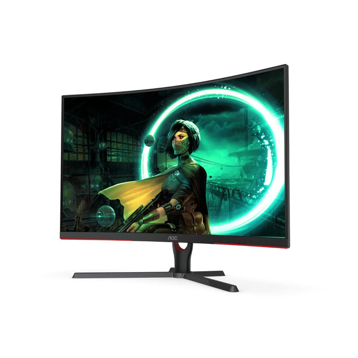 AOC C32G3E 32 , FHD (1920x1080) 165Hz 1Ms VA , Curved , Monitor - شركة القيم العالمية للحاسبات