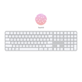 Apple Magic MXK73LL/A Keyboard with Touch ID and Numeric Keypad (US English) - White Keys