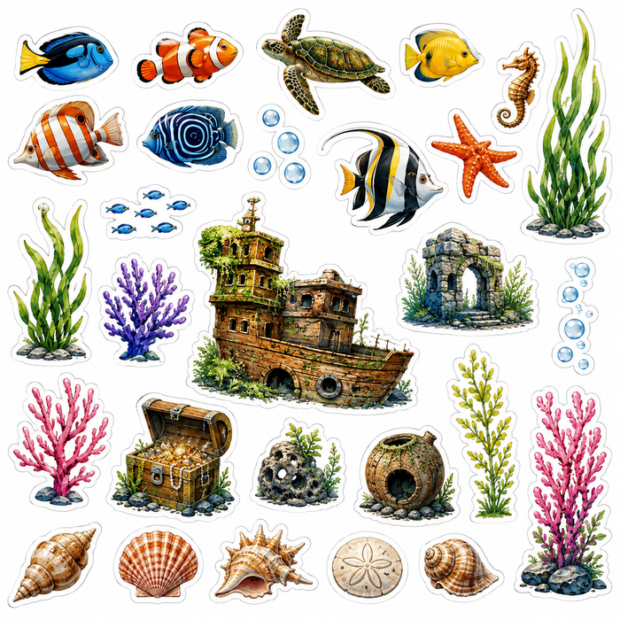 Aquarium Scrapbook Kit