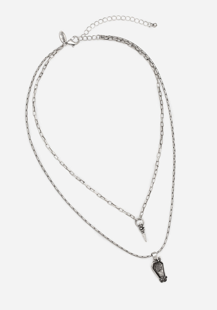 Arbor Coffin Pendant Necklace