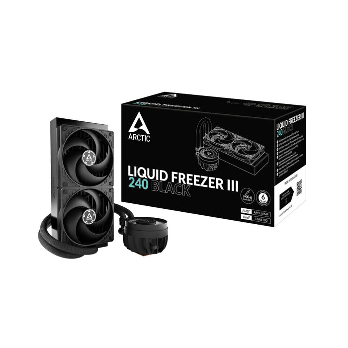Arctic Liquid Freezer III 240 - Black - شركة القيم العالمية للحاسبات