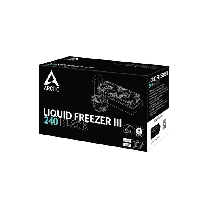 Arctic Liquid Freezer III 240 - Black - شركة القيم العالمية للحاسبات