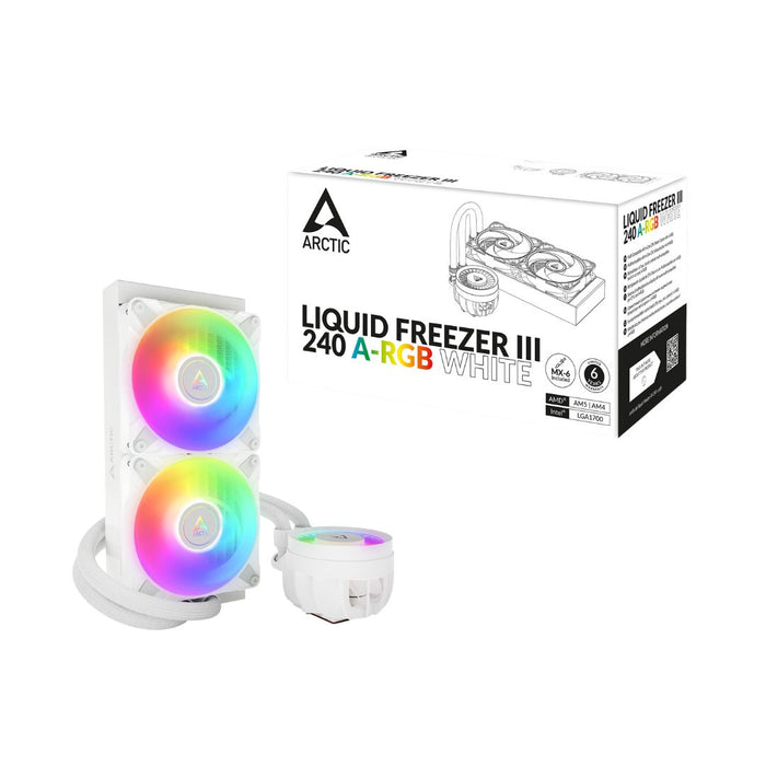 Arctic Liquid Freezer III 240 A-RGB - White - شركة القيم العالمية للحاسبات