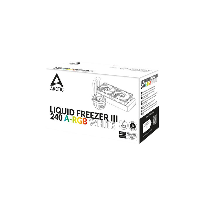Arctic Liquid Freezer III 240 A-RGB - White - شركة القيم العالمية للحاسبات